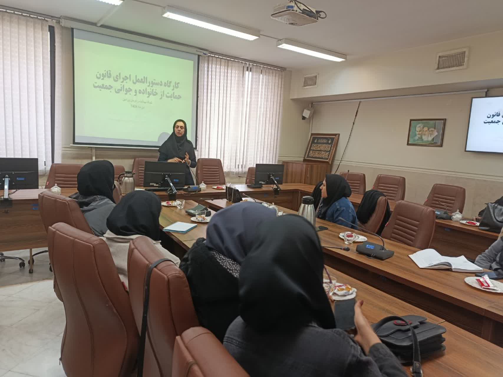 کارگاه قانون حمایت از خانواده و جوانی جمعیت